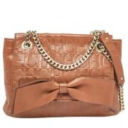 Pre-owned Leather shoulder-bags Carolina Herrera Pre-owned , Brown , D...