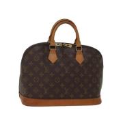 Pre-owned Canvas handbags Louis Vuitton Vintage , Brown , Dames