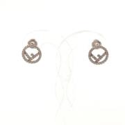 Pre-owned Metal earrings Fendi Vintage , Gray , Dames