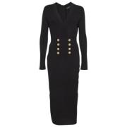 Pre-owned Fabric dresses Balmain Pre-owned , Black , Dames