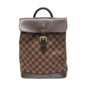 Pre-owned Canvas backpacks Louis Vuitton Vintage , Brown , Dames