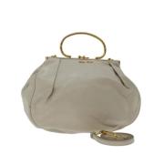 Pre-owned Leather handbags Miu Miu Pre-owned , White , Dames