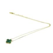 Pre-owned Yellow Gold necklaces Van Cleef & Arpels Pre-owned , Green ,...