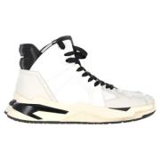 Pre-owned Leather sneakers Balmain Pre-owned , White , Heren