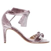 Pre-owned Velvet heels Alexandre Birman Pre-owned , Purple , Dames