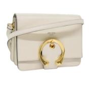 Pre-owned Leather shoulder-bags Jimmy Choo Pre-owned , White , Dames