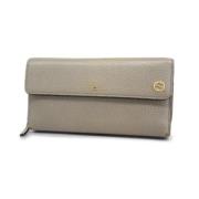 Pre-owned Leather wallets Gucci Vintage , Gray , Dames