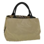 Pre-owned Nylon handbags Burberry Vintage , Beige , Dames