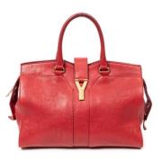 Pre-owned Leather handbags Yves Saint Laurent Vintage , Red , Dames