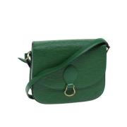 Pre-owned Leather louis-vuitton-bags Louis Vuitton Vintage , Green , D...