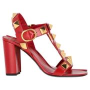 Pre-owned Leather heels Valentino Vintage , Red , Dames