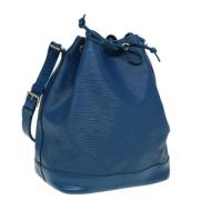 Pre-owned Leather shoulder-bags Louis Vuitton Vintage , Blue , Dames