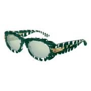 Stijlvolle zonnebril Bv1322S kleur 003 Bottega Veneta , Green , Dames