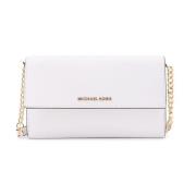 Witte Schoudertas met Dubbele Compartimenten Michael Kors , White , Da...