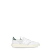 Witte Leren Sneakers met Geperforeerde Details New Balance , White , H...