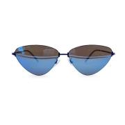 Pre-owned Metal sunglasses Balenciaga Vintage , Blue , Dames