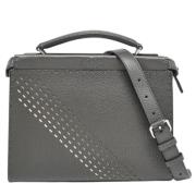 Pre-owned Leather fendi-bags Fendi Vintage , Gray , Heren