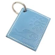 Pre-owned Leather key-holders Hermès Vintage , Blue , Unisex