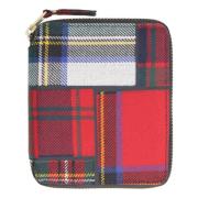 Tartan Zip Around Portemonnee Comme des Garçons , Multicolor , Heren