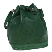 Pre-owned Leather shoulder-bags Louis Vuitton Vintage , Green , Dames