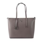 Italiaanse Saffiano Leren Handtas 19v69 Italia , Gray , Dames