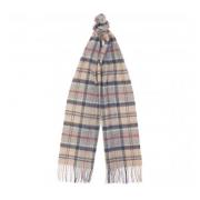 Zachte Wol Cashmere Tartan Sjaal Barbour , Beige , Heren