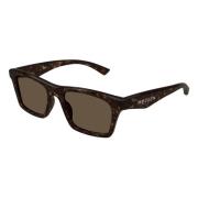 Stijlvolle zonnebril Am0472S kleur 002 Alexander McQueen , Brown , Her...