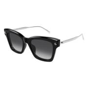 Stijlvolle zonnebril Am0483S Zwart Alexander McQueen , Black , Dames