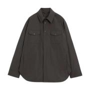 Gewatteerd taffeta overshirt met Thermore Aspesi , Green , Dames