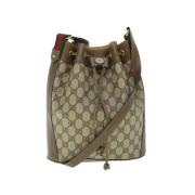 Pre-owned Canvas gucci-bags Gucci Vintage , Beige , Dames