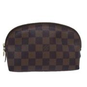 Pre-owned Canvas pouches Louis Vuitton Vintage , Brown , Dames