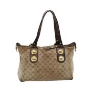 Pre-owned Canvas gucci-bags Gucci Vintage , Beige , Dames