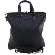 Pre-owned Canvas handbags Louis Vuitton Vintage , Black , Dames