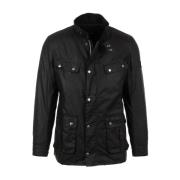 Zwarte International Duke Wax Jas Barbour , Black , Heren