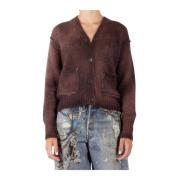 Roest Rood Mohair Blend Vest Acne Studios , Brown , Dames