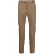 Slim-fit Trousers PT Torino , Brown , Heren