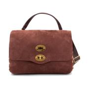 Iconische Postina leren tas met draaislot Zanellato , Red , Dames