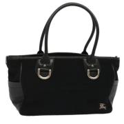 Pre-owned Wool handbags Burberry Vintage , Black , Dames