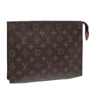 Pre-owned Canvas pouches Louis Vuitton Vintage , Brown , Dames