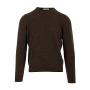 Bruine Sweater Paricollo Stijl Gran Sasso , Brown , Heren