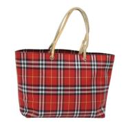 Pre-owned Nylon handbags Burberry Vintage , Red , Dames