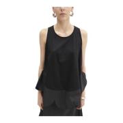 Mouwloze Top MeiMeiJ , Black , Dames