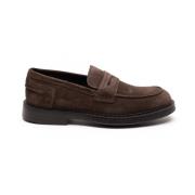 Donkerbruine platte mocassins Doucal's , Brown , Heren