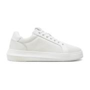 Chunky Leren Sneakers - Wit Calvin Klein , White , Heren