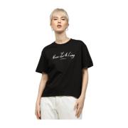 NYC Logo T-shirt - Zwart Calvin Klein , Black , Dames