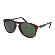 Opvouwbare zonnebril voor stijlvolle bescherming Persol , Brown , Here...