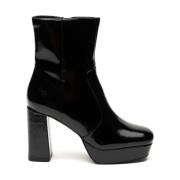 Zwarte Artistieke Enkellaarzen Steve Madden , Black , Dames