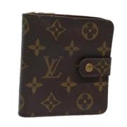 Pre-owned Canvas wallets Louis Vuitton Vintage , Brown , Dames