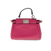 Pre-owned Leather handbags Fendi Vintage , Pink , Dames