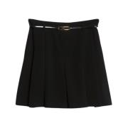 Hoge taille cady shorts met bijpassende riem Max Mara Studio , Black ,...